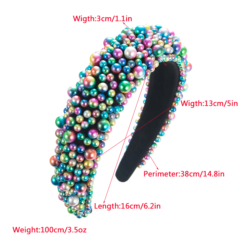 Fashion Geometric Artificial Pearl Hair Band 1 Piece display picture 1