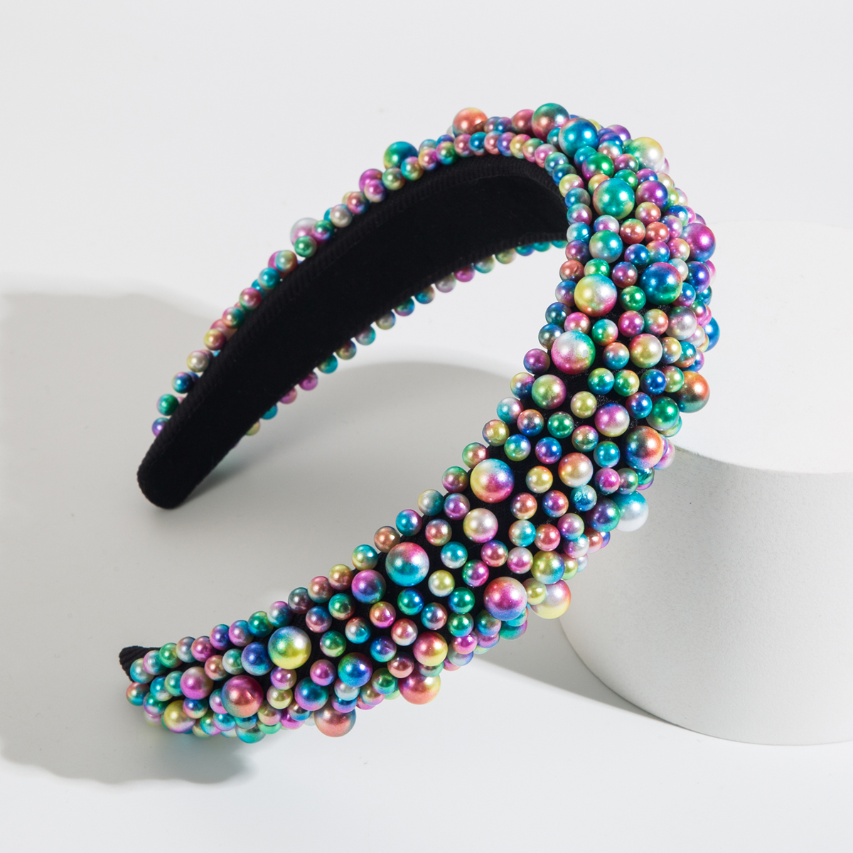 Feenhafter Stil Geometrisch Flanell Inlay Künstliche Perlen Haarband 1 Stück display picture 2