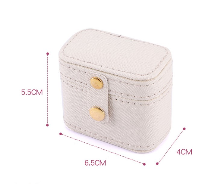 1 Piece Fashion Solid Color Pu Leather Jewelry Boxes display picture 1