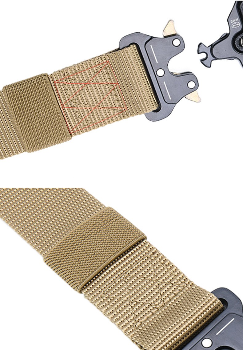Basic Solid Color Alloy Nylon Men's Woven Belts display picture 2