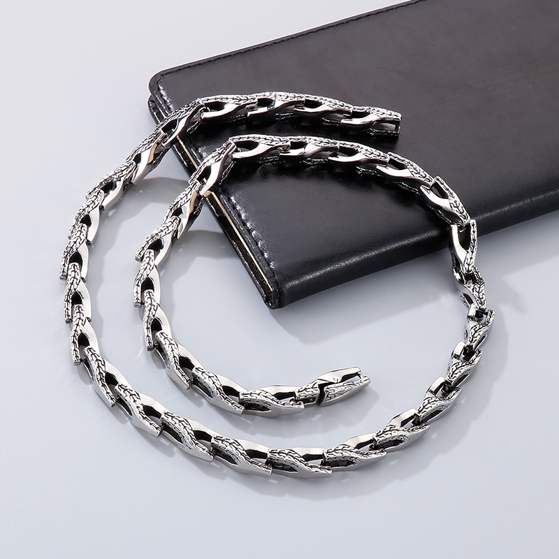 1 Stück Einfacher Stil Geometrisch Rostfreier Stahl Männer Halskette display picture 2