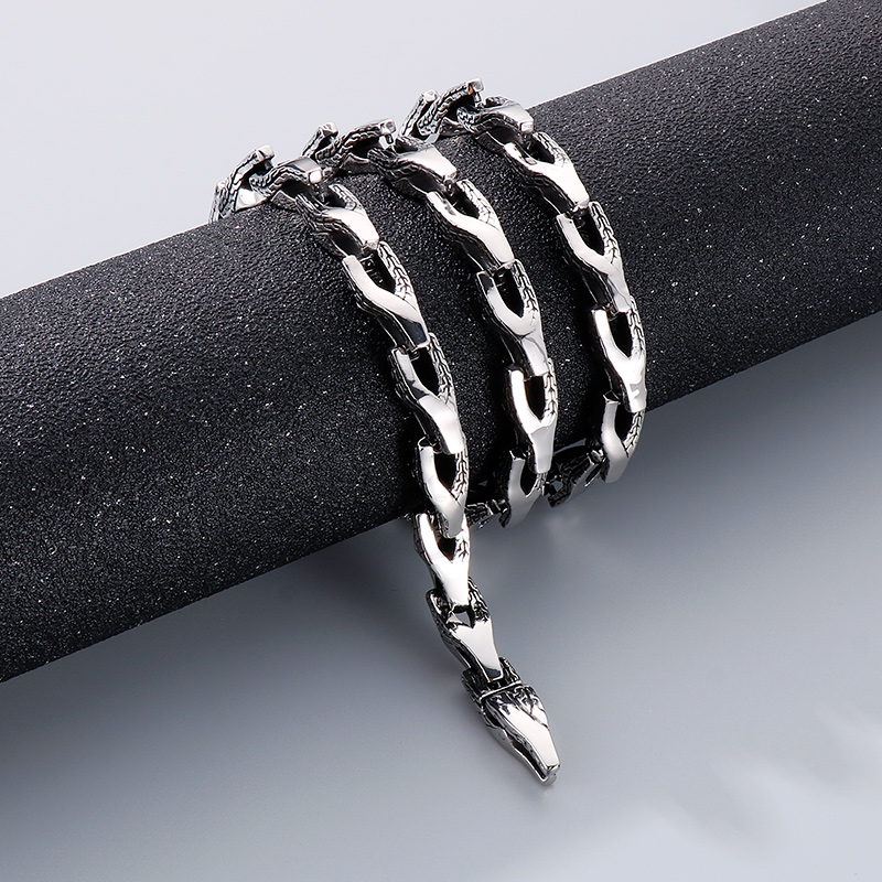 1 Stück Einfacher Stil Geometrisch Rostfreier Stahl Männer Halskette display picture 6