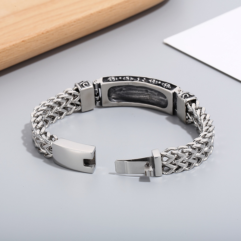 Hip-hop Geometric Titanium Steel Stripe Bracelets 1 Piece display picture 2