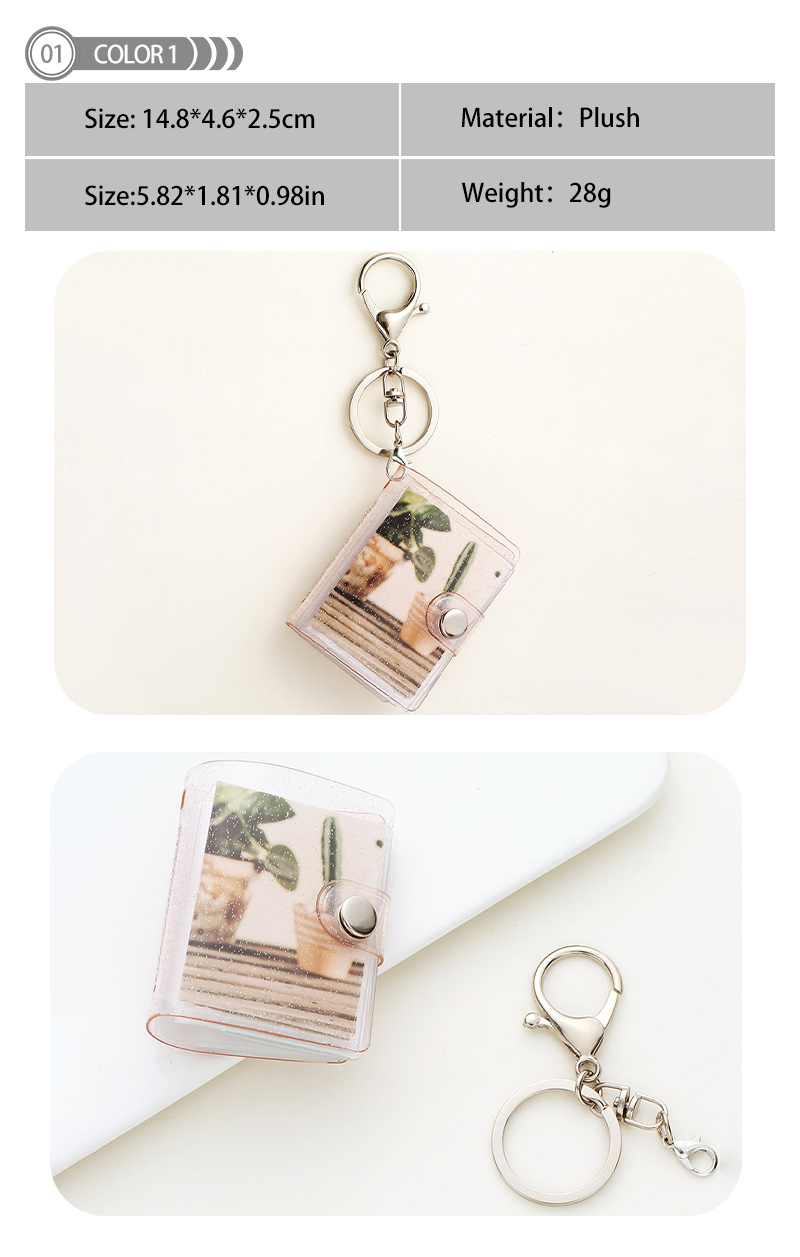 Simple Style Photo Album Pvc Alloy Epoxy Bag Pendant Keychain display picture 2