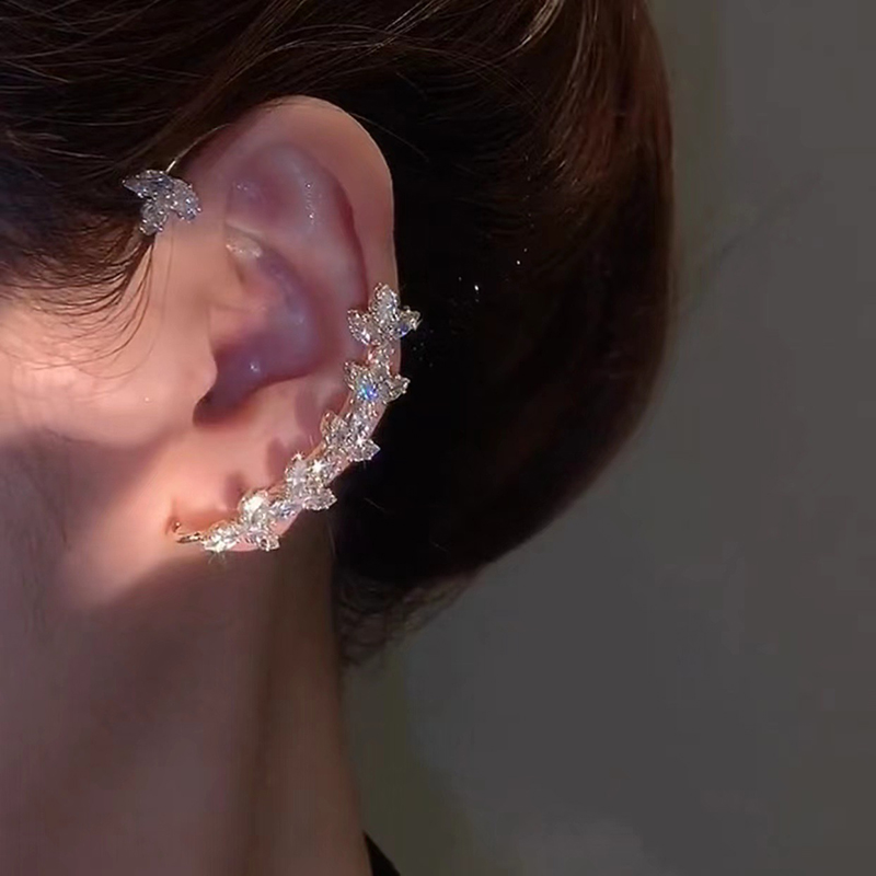 1 Pieza Moda Sale De Aleación Embutido Diamantes De Imitación Mujeres Pinzas Para Las Orejas display picture 4