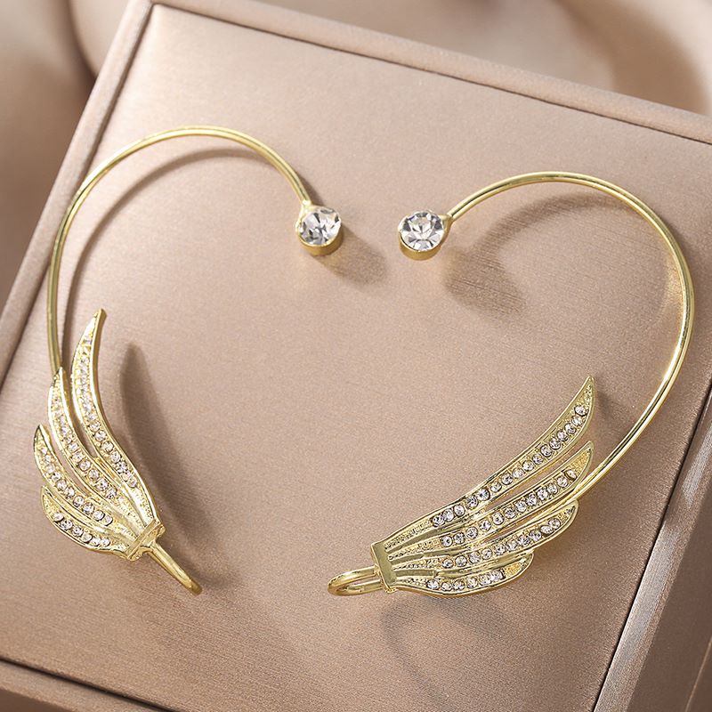 1 Piece Simple Style Wings Alloy Plating Women's Ear Clips display picture 3