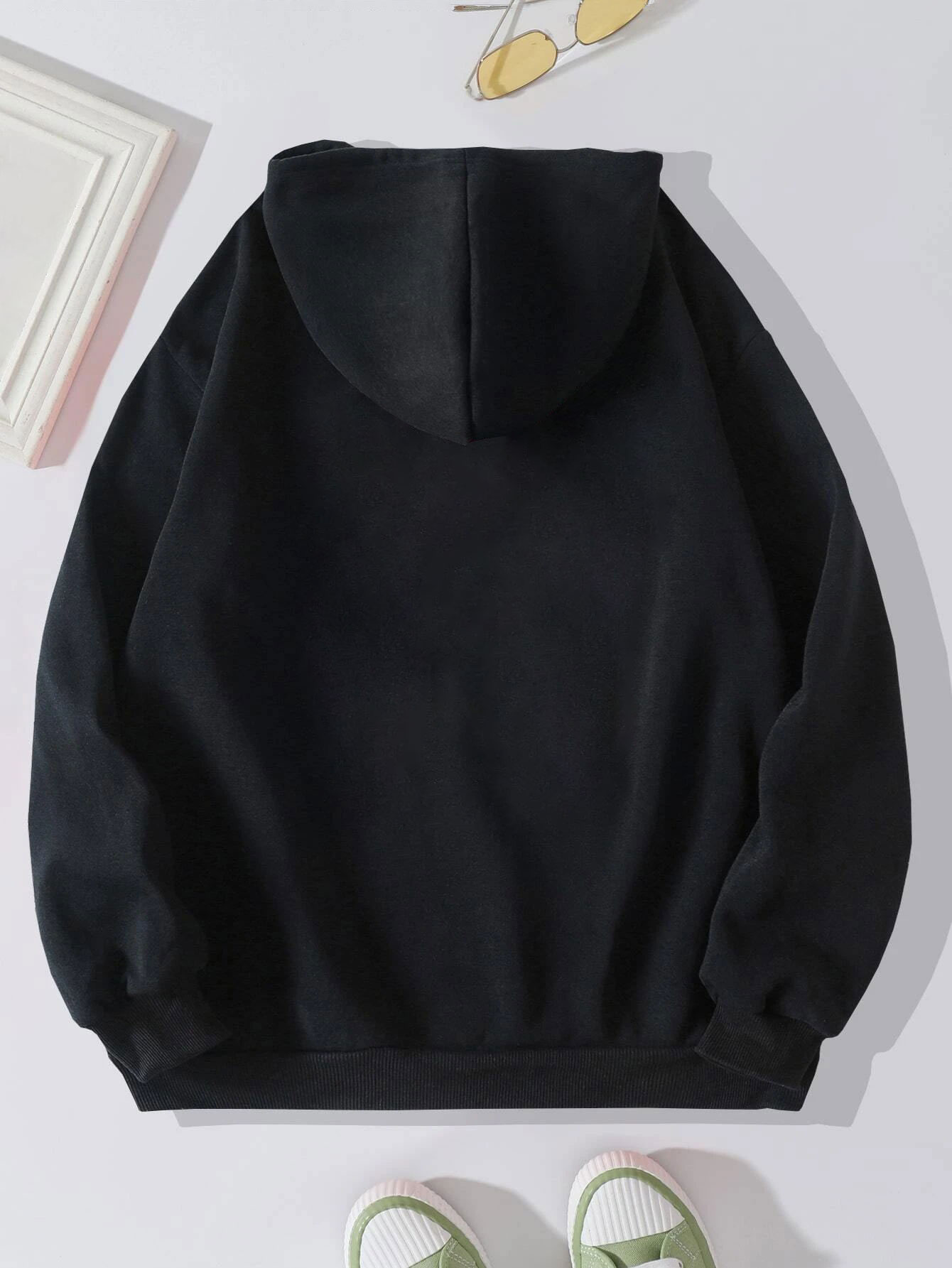 Women's Hoodie Long Sleeve Hoodies & Sweatshirts Printing Pocket Casual Heart Shape display picture 3