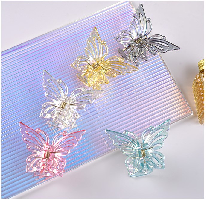 Sweet Butterfly Plastic Stoving Varnish Hair Claws 1 Piece display picture 3