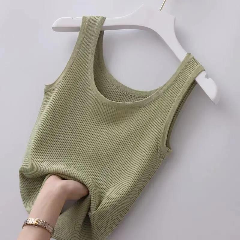 Women's Camisole Tank Tops Stripe Basic Solid Color display picture 5