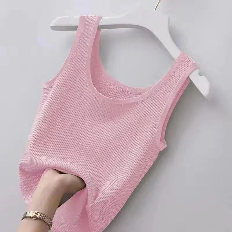 Femmes Camisole Débardeurs Bande De Base Couleur Unie display picture 9