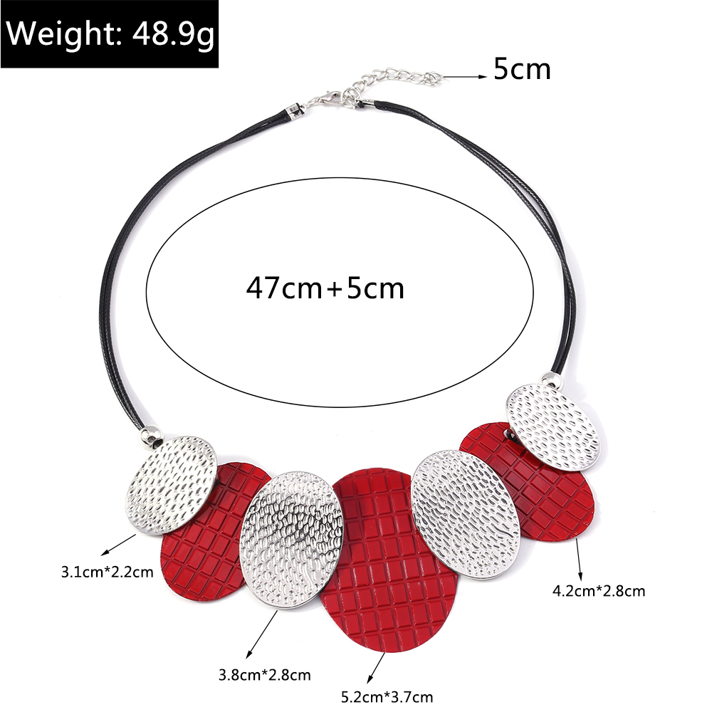 Exaggerated Oval Alloy Women's Necklace display picture 1