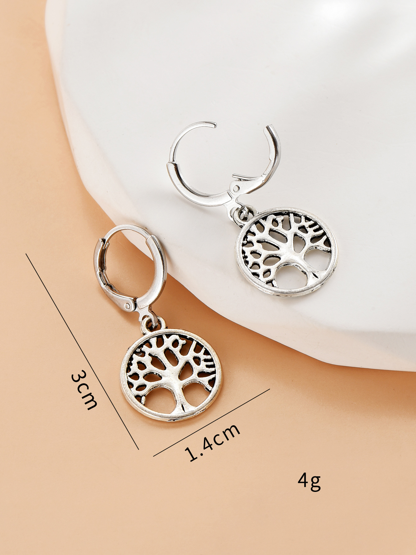 1 Pair Fashion Tree Alloy Women's Drop Earrings display picture 5