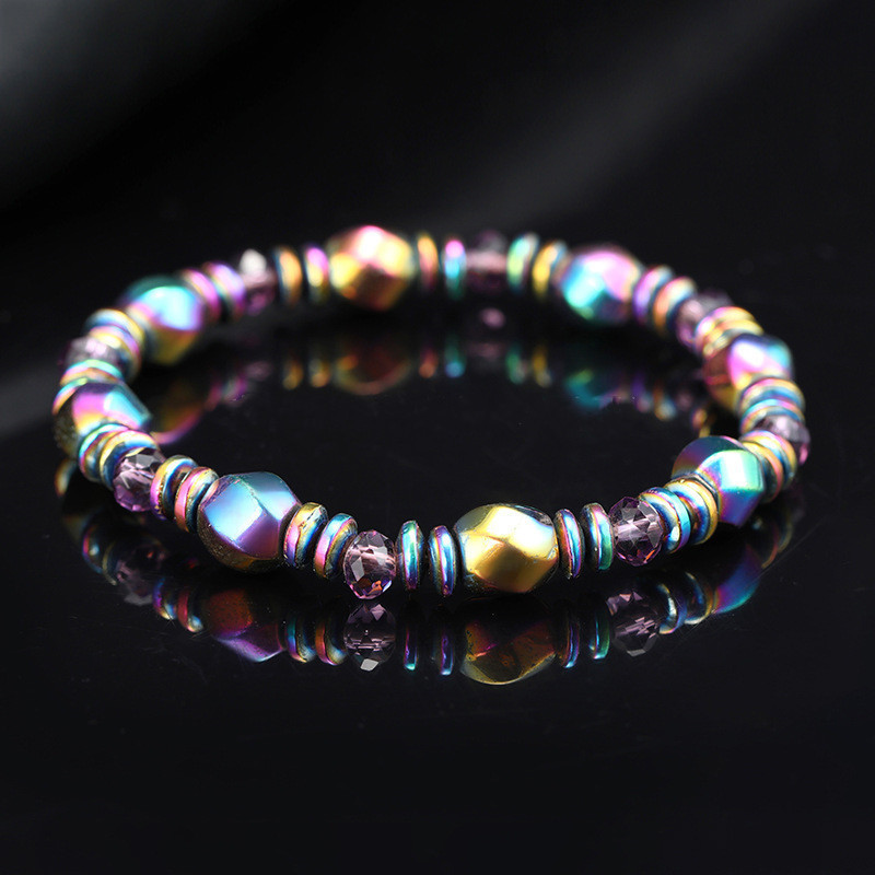 1 Piece Nordic Style Colorful Alloy Beaded Plating Women's Bracelets display picture 4