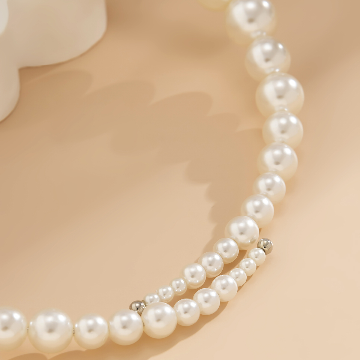 Einfacher Stil Geometrisch Kupfer Überzug Künstliche Perlen Halsband display picture 8