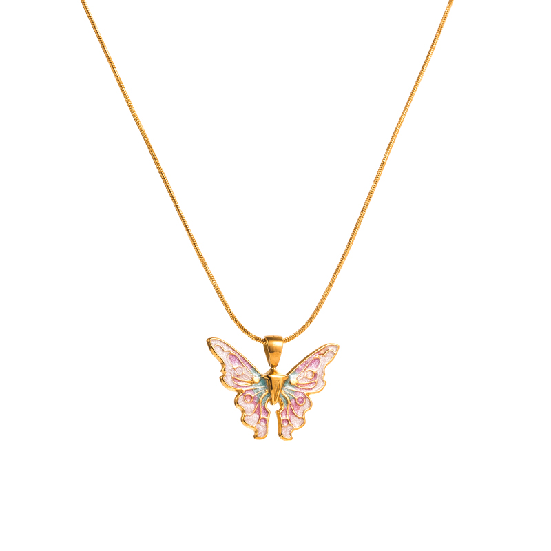 Ig Style Sweet Butterfly Stainless Steel Gold Plated display picture 2