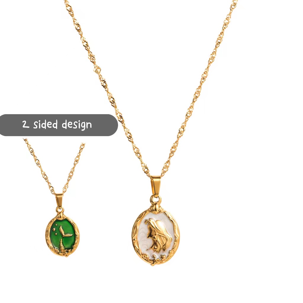 Ins Style Sun Stainless Steel Gold Plated Pendant Necklace 1 Piece display picture 2