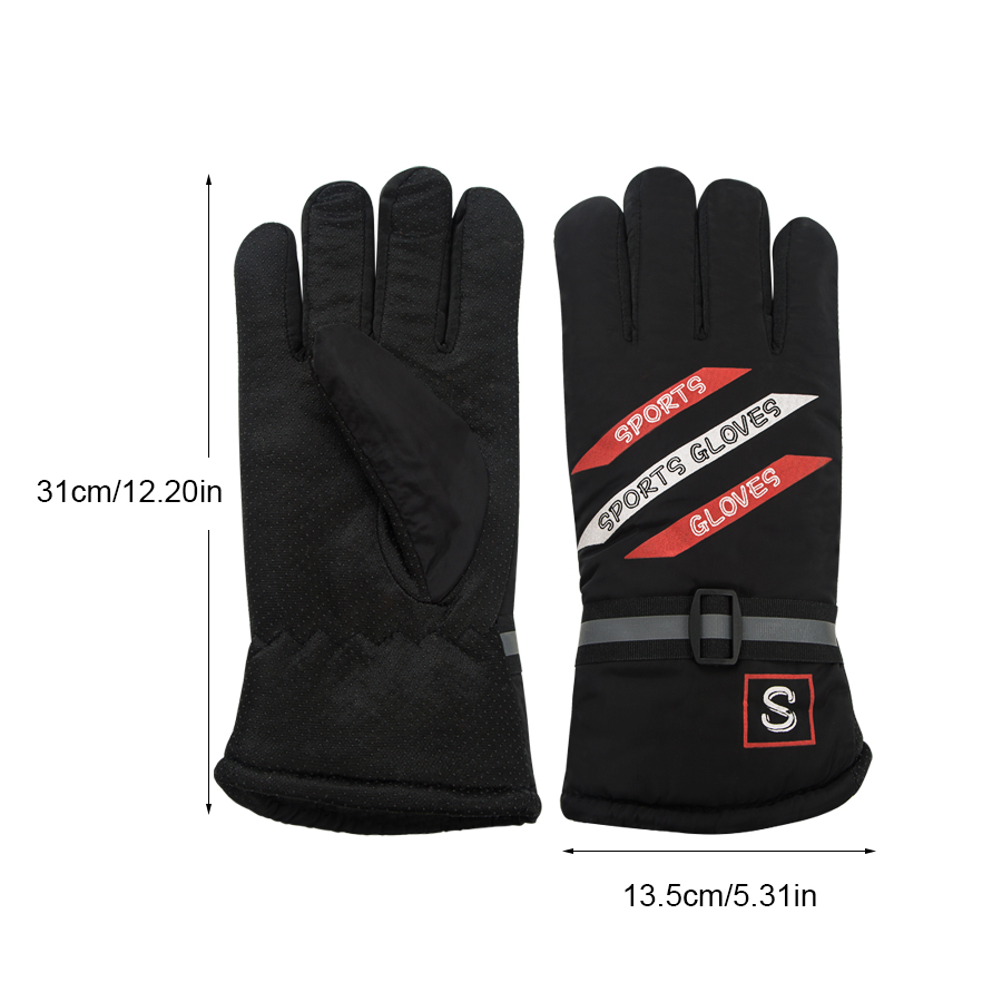 Men's Fashion Letter Polyester Cotton Gloves 1 Piece display picture 1