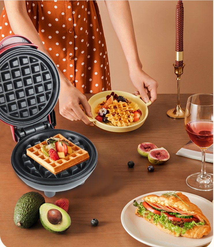 Machine De Petit Déjeuner De Sandwich De Gaufre De Cuisson De Fabricant De Crêpe De Pain De Ménage De Mode display picture 1