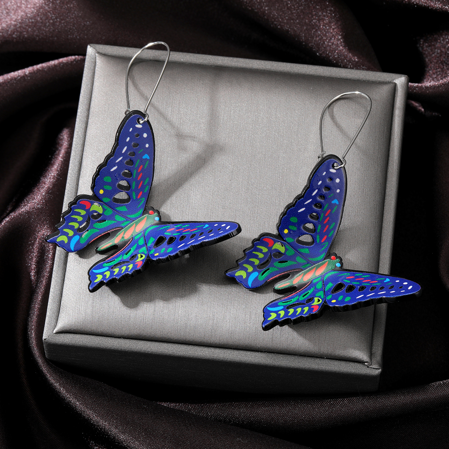 1 Pair Sweet Butterfly Arylic Women's Drop Earrings display picture 5