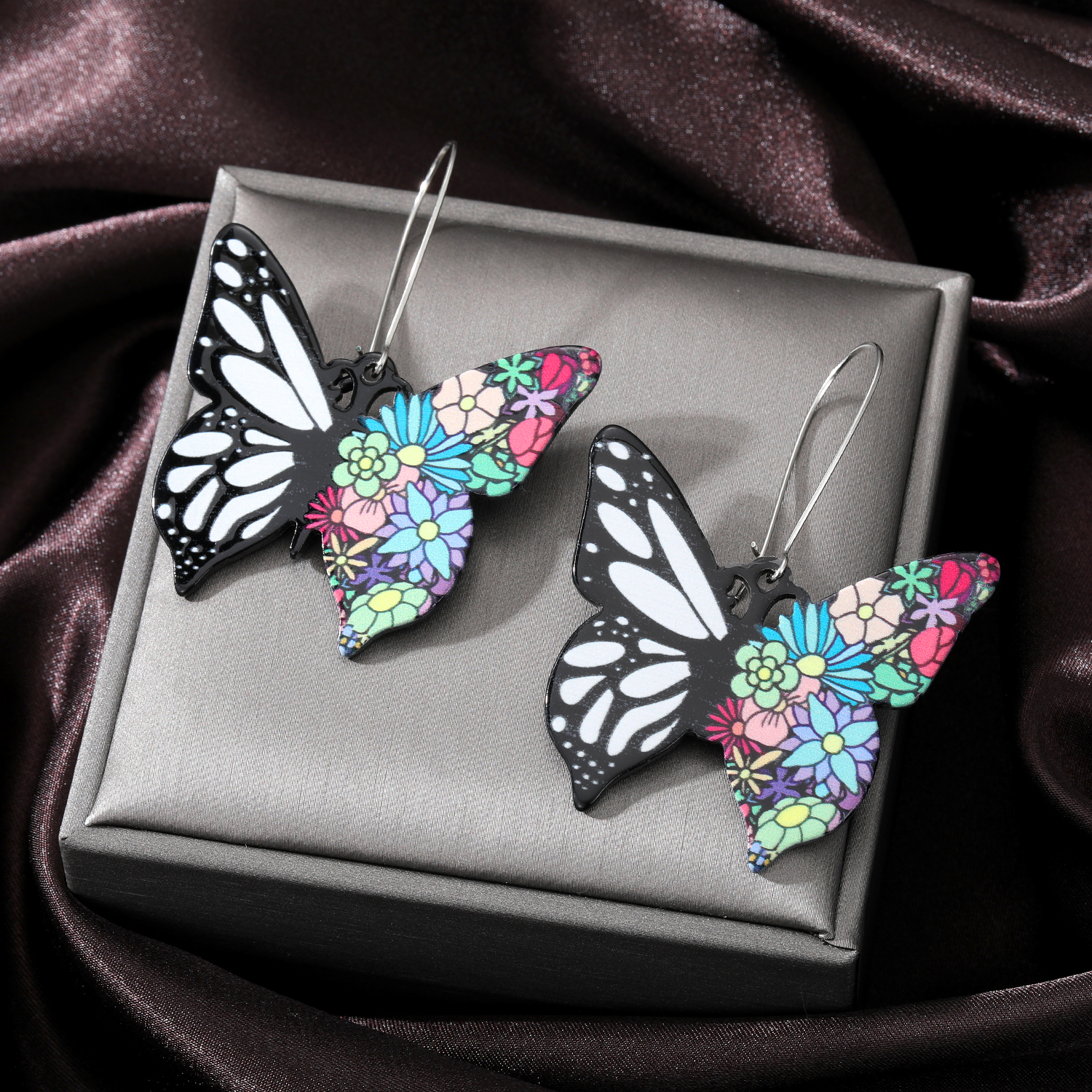 1 Pair Sweet Butterfly Arylic Women's Drop Earrings display picture 3
