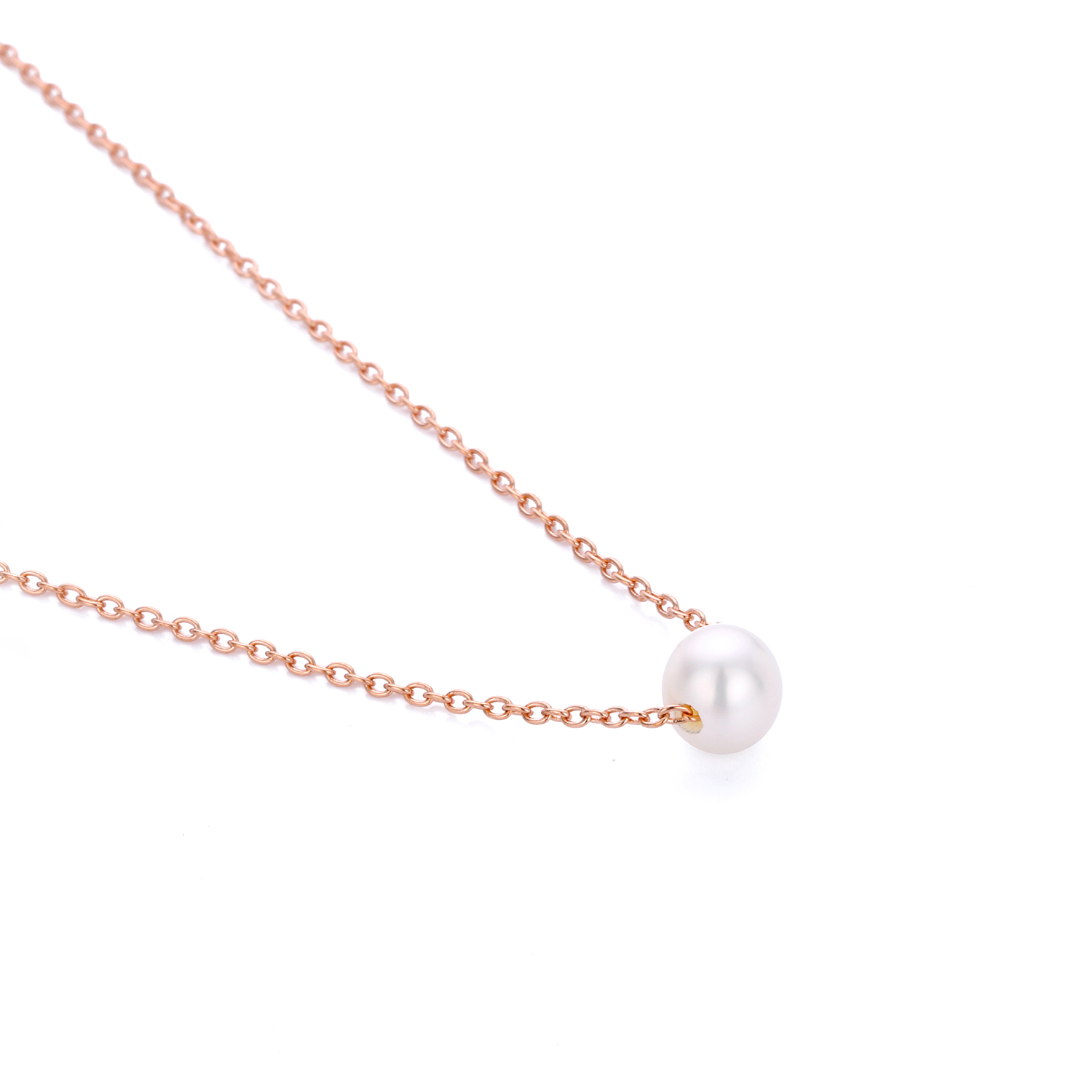 Simple Style Geometric Stainless Steel Plating Artificial Pearls Necklace display picture 7