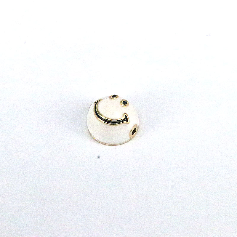 1 Piece Copper Gold Plated Round Smiley Face Cute display picture 10