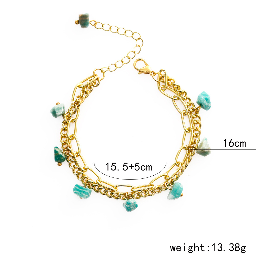 Fashion Stone Alloy Layered Plating Women's Bracelets 1 Piece display picture 7
