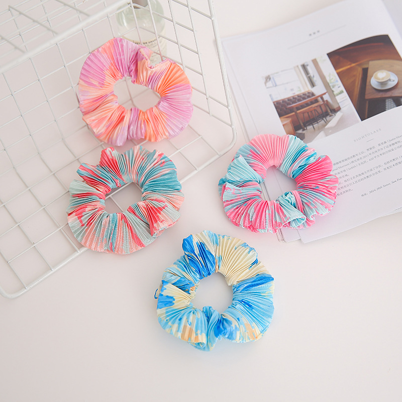 Basic Color Block Cloth Elastic Band Hair Tie 1 Piece display picture 2