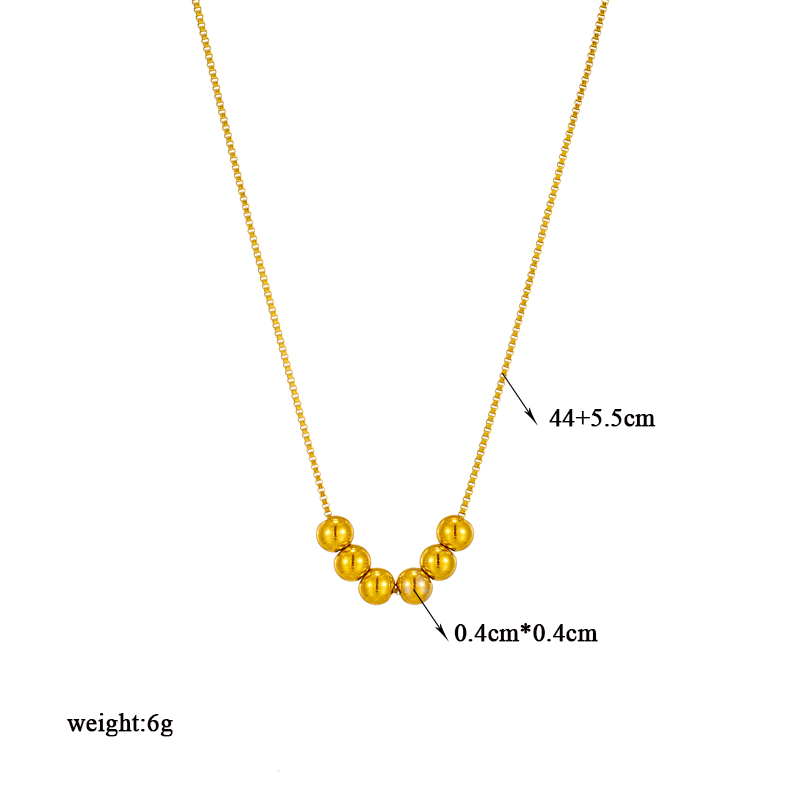 Mode Geometrisch Titan Stahl Überzug Halskette 1 Stück display picture 1