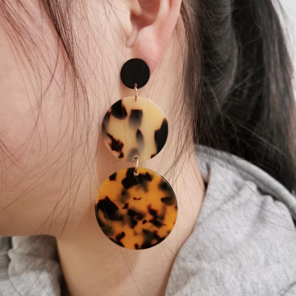 Fashion Leopard Acetic Acid Sheets Women's Drop Earrings 1 Pair display picture 3