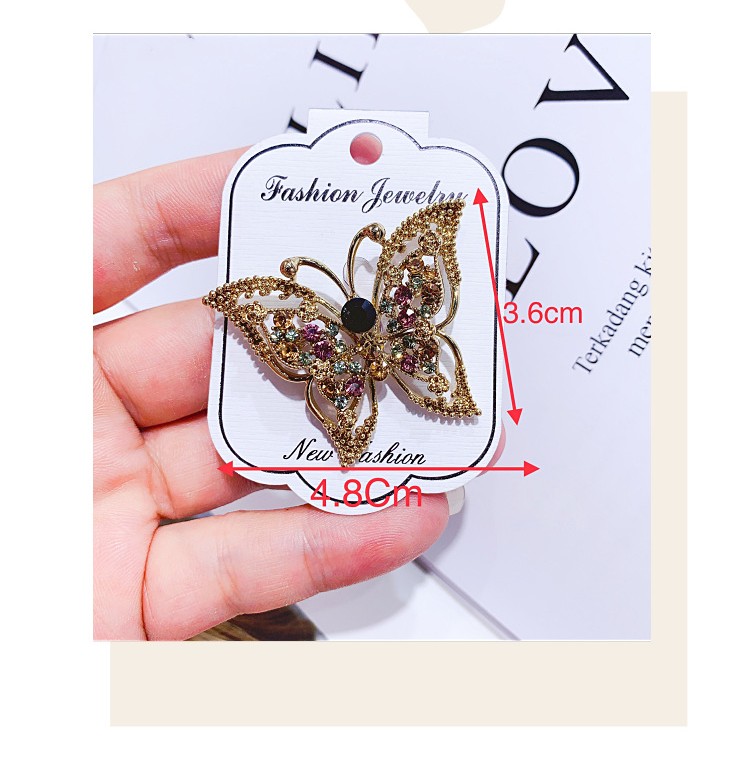 Simple Style Rabbit Swan Butterfly Alloy Plating Hollow Out Inlay Rhinestones Women's Brooches display picture 1
