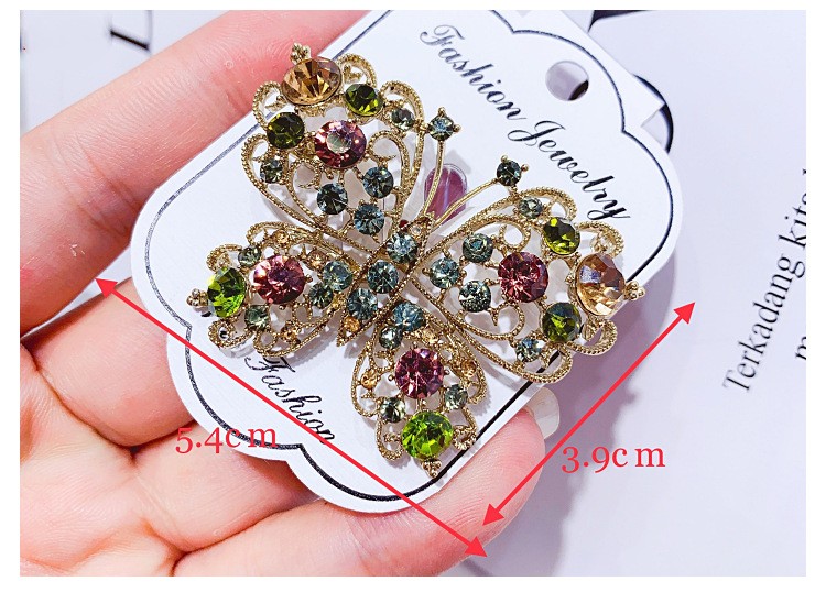 Simple Style Rabbit Swan Butterfly Alloy Plating Hollow Out Inlay Rhinestones Women's Brooches display picture 5