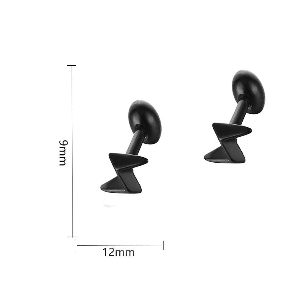 1 Piece Fashion Lightning Stainless Steel Plating Ear Studs display picture 5