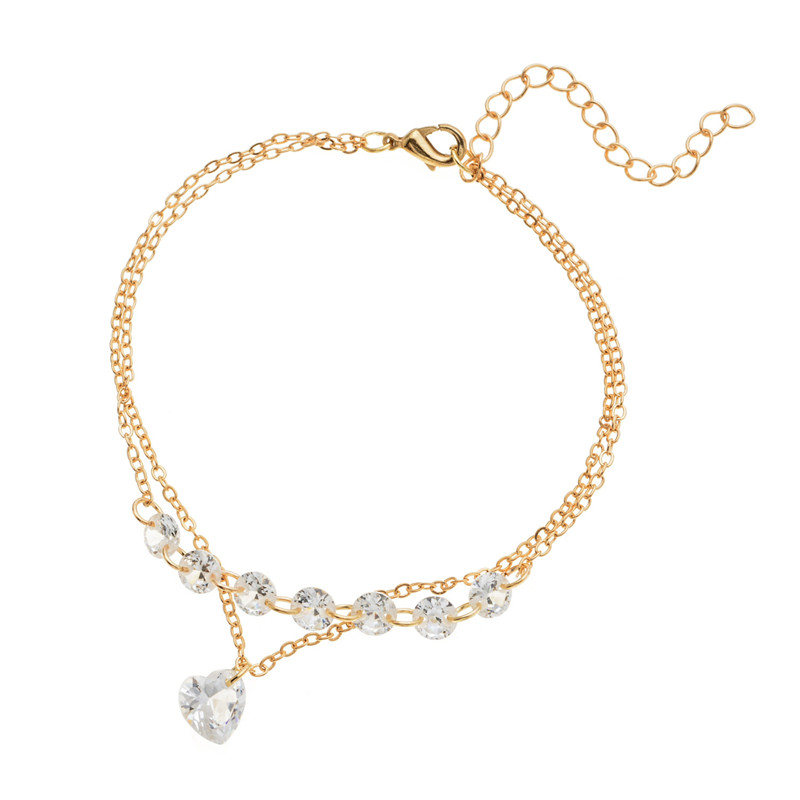 Fashion Heart Shape Alloy Titanium Steel Plating Rhinestones Artificial Pearls Women'S Bracelets display picture 8
