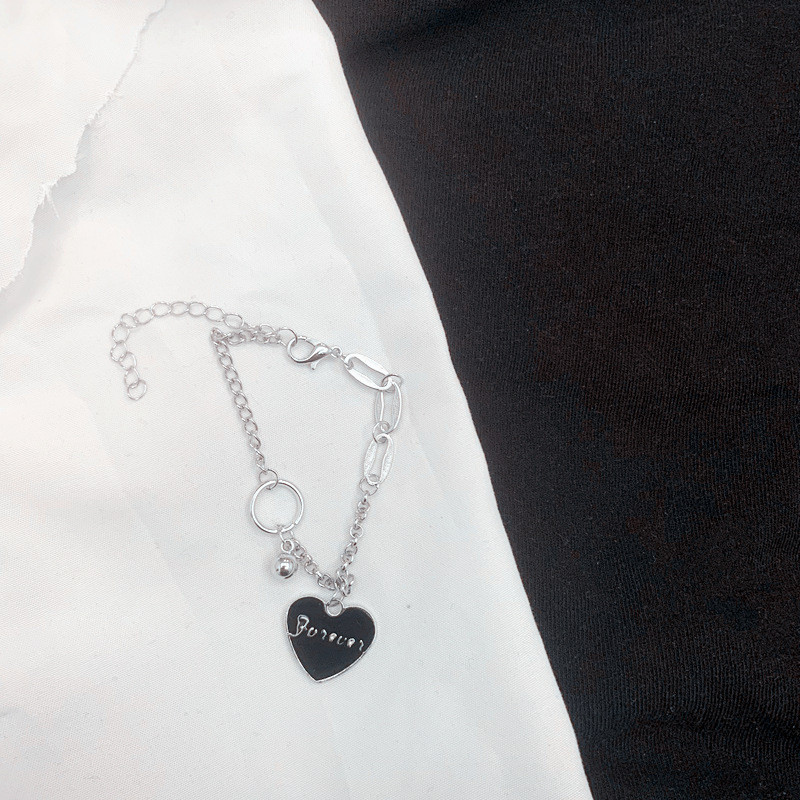 Fashion Heart Shape Alloy Titanium Steel Plating Rhinestones Artificial Pearls Women'S Bracelets display picture 25