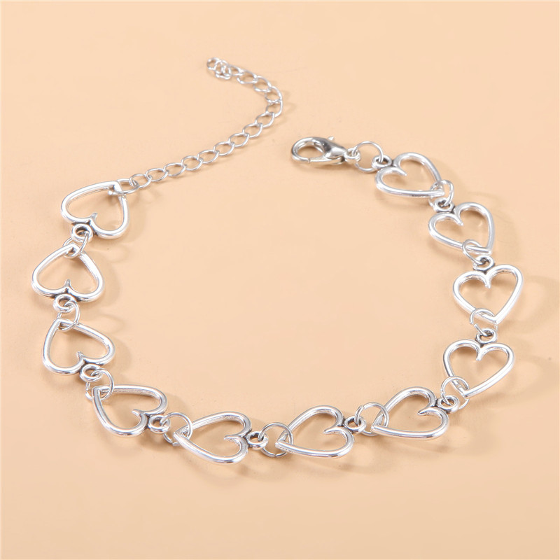 Fashion Heart Shape Alloy Titanium Steel Plating Rhinestones Artificial Pearls Women'S Bracelets display picture 14