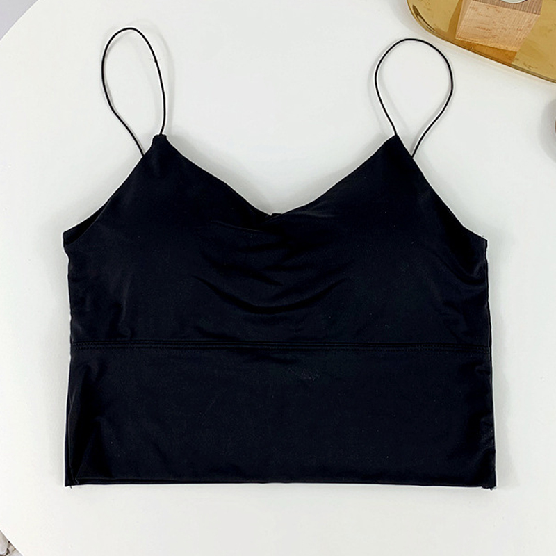 Simple Thin Sling V-neck Low-neck Backless U-shaped Vest display picture 2