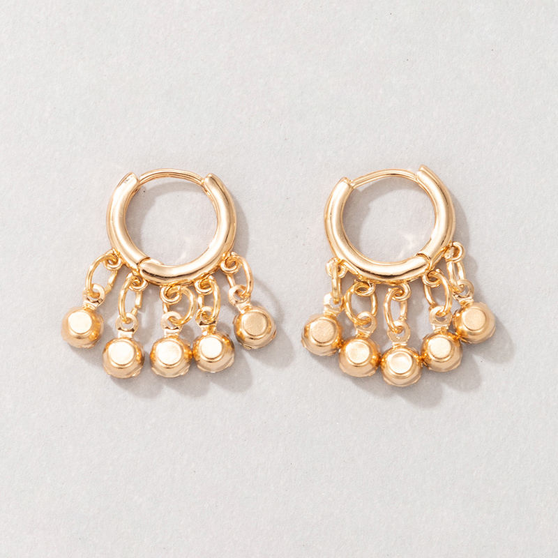 Fashion Contrast Color Alloy Rhinestones Flower Circle Geometric Earrings display picture 42