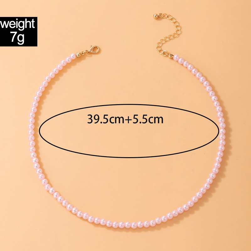 Korean Style Pearl Necklace Women's Single Layer Necklace display picture 1