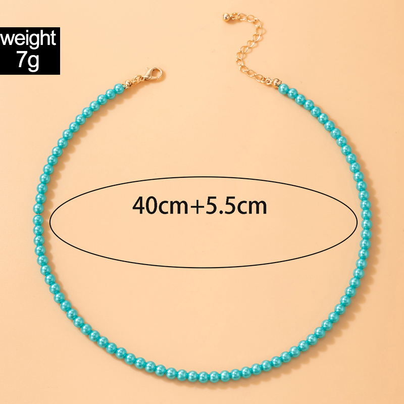 Korean Style Pearl Necklace Women's Single Layer Necklace display picture 2