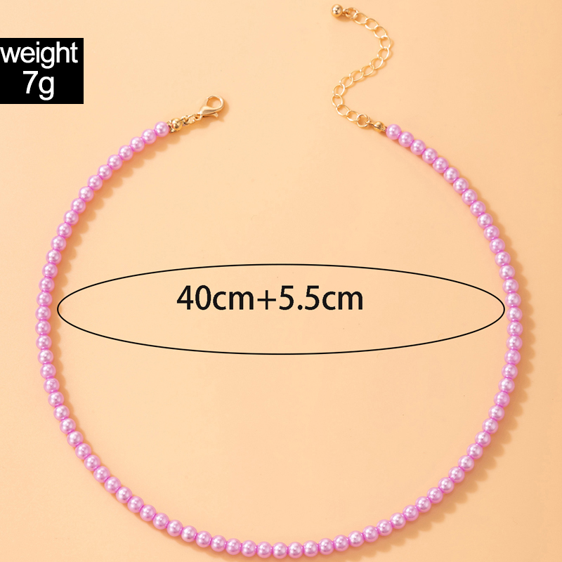 Korean Style Pearl Necklace Women's Single Layer Necklace display picture 3