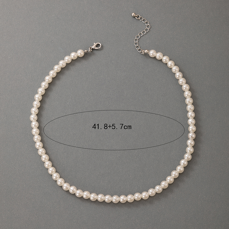 Korean Style Pearl Necklace Women's Single Layer Necklace display picture 4