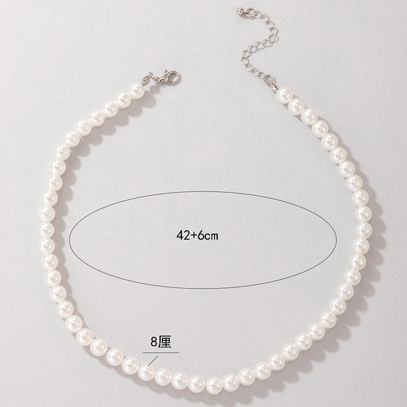 Korean Style Pearl Necklace Women's Single Layer Necklace display picture 5