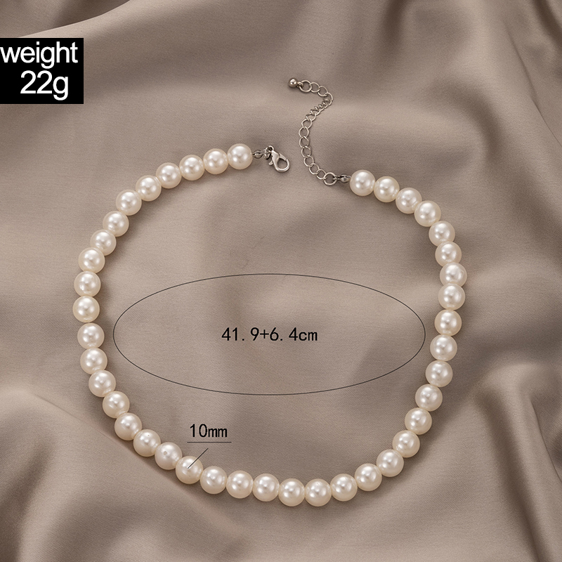 Korean Style Pearl Necklace Women's Single Layer Necklace display picture 6