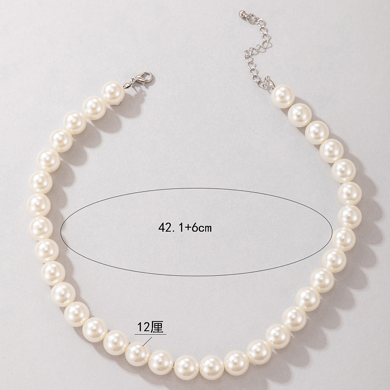 Korean Style Pearl Necklace Women's Single Layer Necklace display picture 7