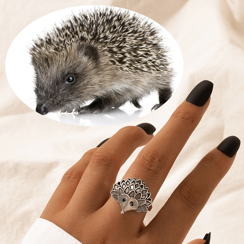 Exaggerated Retro Alloy Animal Lion Alloy Ring display picture 15