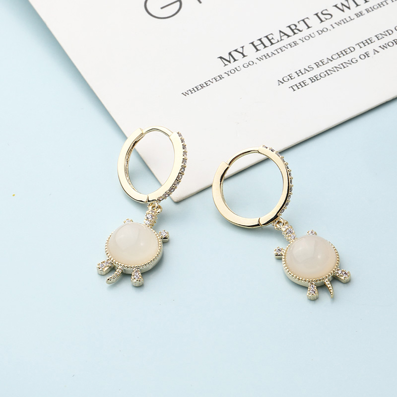 Temperament Fashion Classic Little Turtle Earrings display picture 2