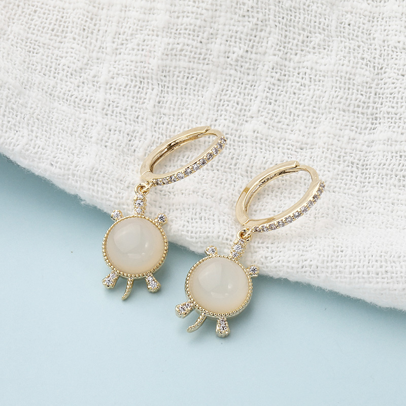 Temperament Fashion Classic Little Turtle Earrings display picture 5