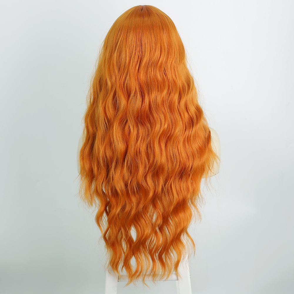 Women's Wig Long Curly Hair Fluffy Water Ripple Wig Headgear Wigs display picture 3