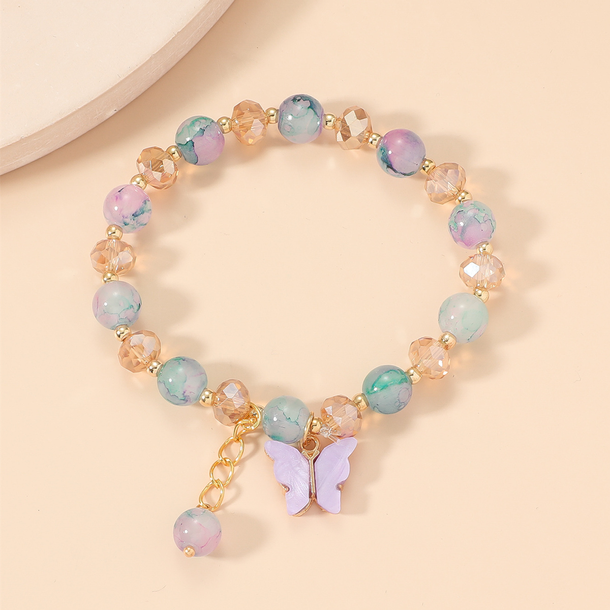 Women&#39;s Fashion Vintage Crystal Butterfly Bracelet display picture 3